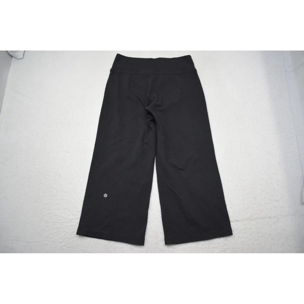 Lululemon Leggings Capri Pants Black‎ Performance Stretch Womens Size 4 x 21